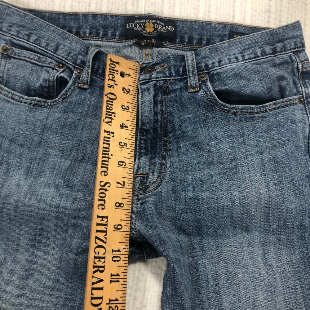 Lucky Brand 410 Athletic Fit Jeans Men's‎ 31x34 Blue Denim Read Description - Picture 5 of 10